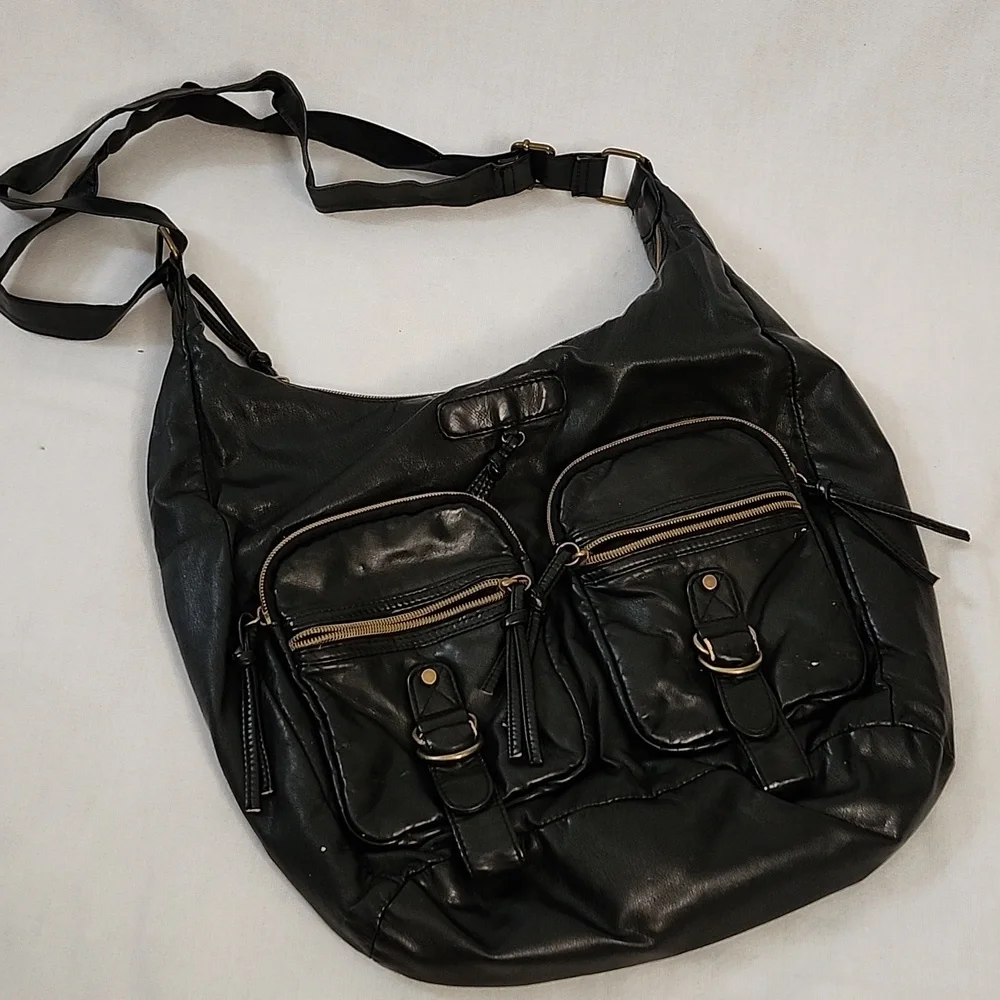 MultiSac Burgundy Handbag W/ Two Black Hobo Bags
